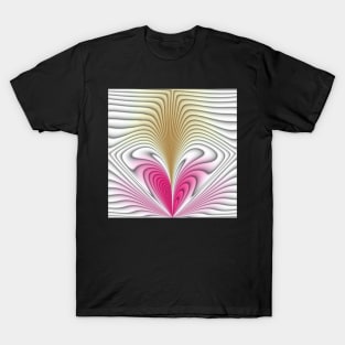 Pink and brown abstract pattern background T-Shirt